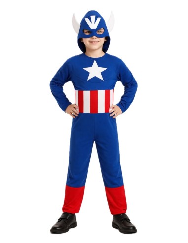 Fantasia de Herói Americano - de alta qualidade, ideal para carnaval, festas temáticas e eventos especiais.